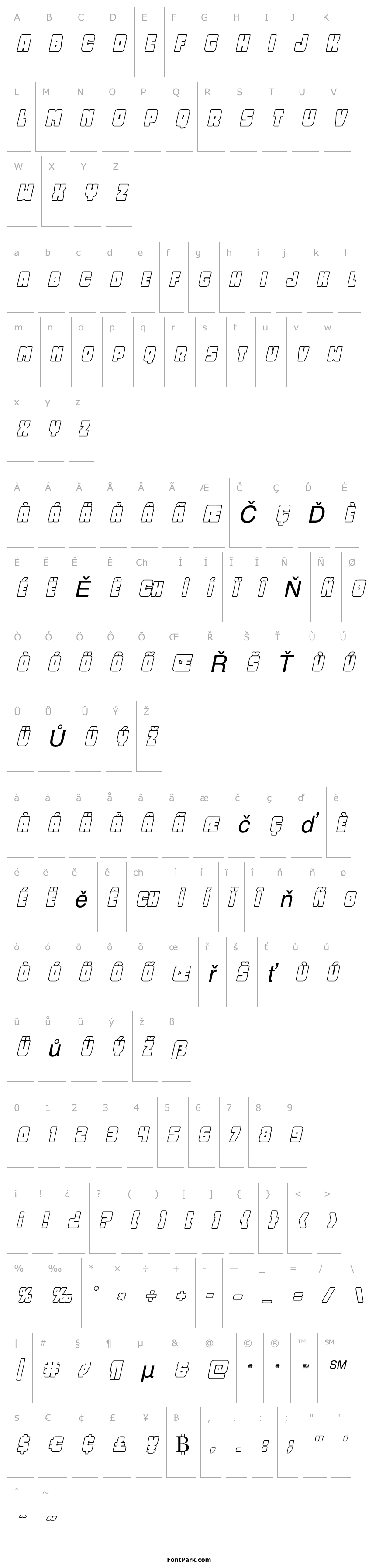 Přehled Opus Mundi Outline Italic