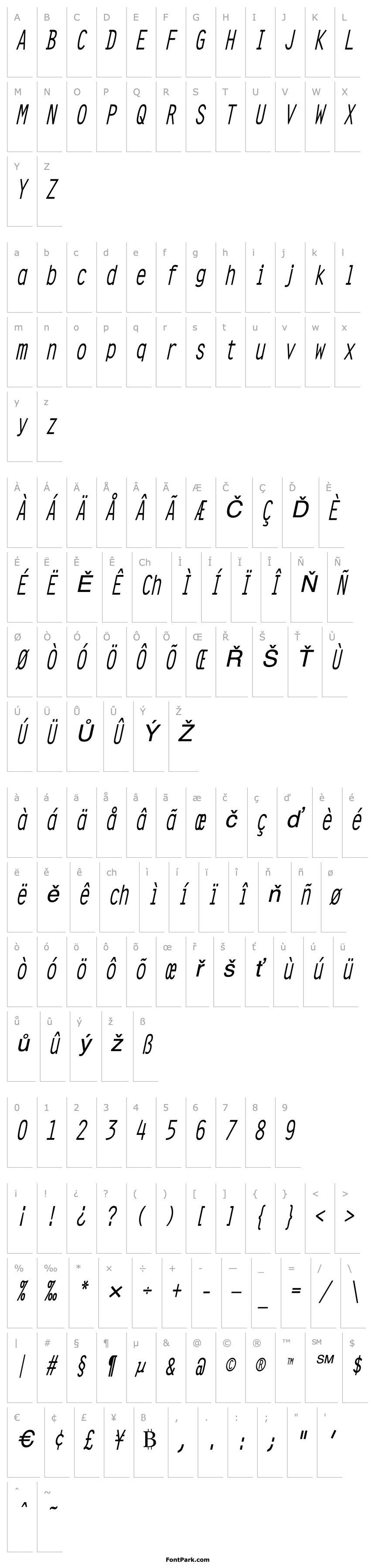 Overview OratorCondensed Oblique