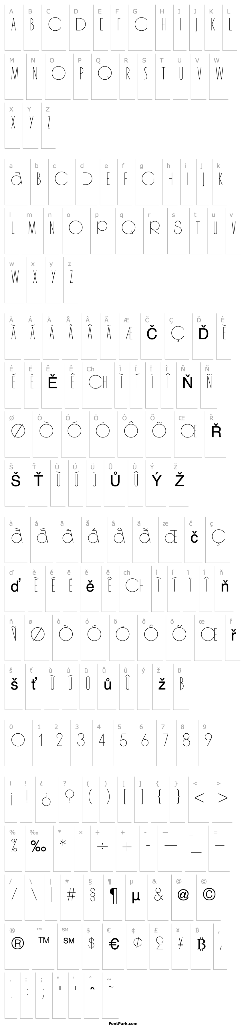 Overview Organda Light Regular