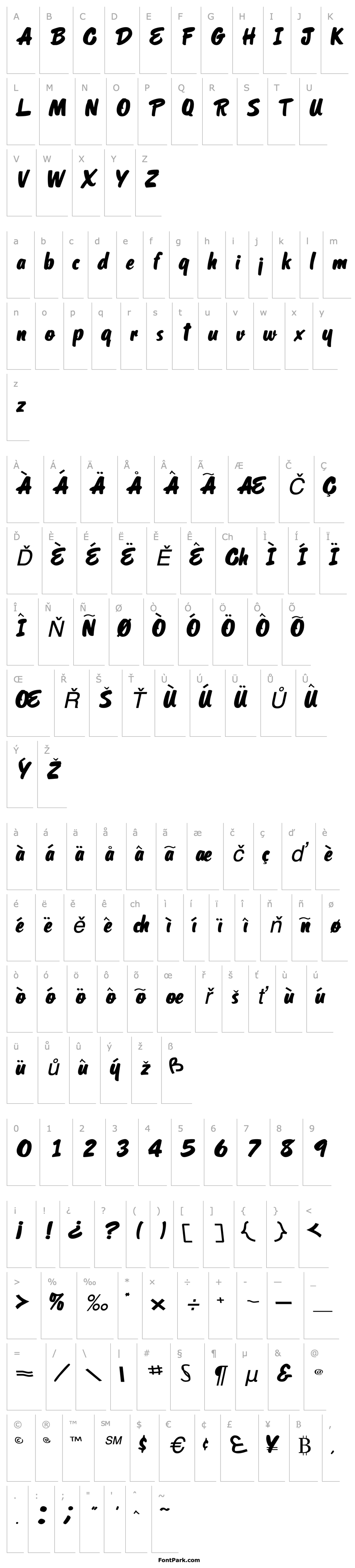 Přehled OrielScriptSSK Italic