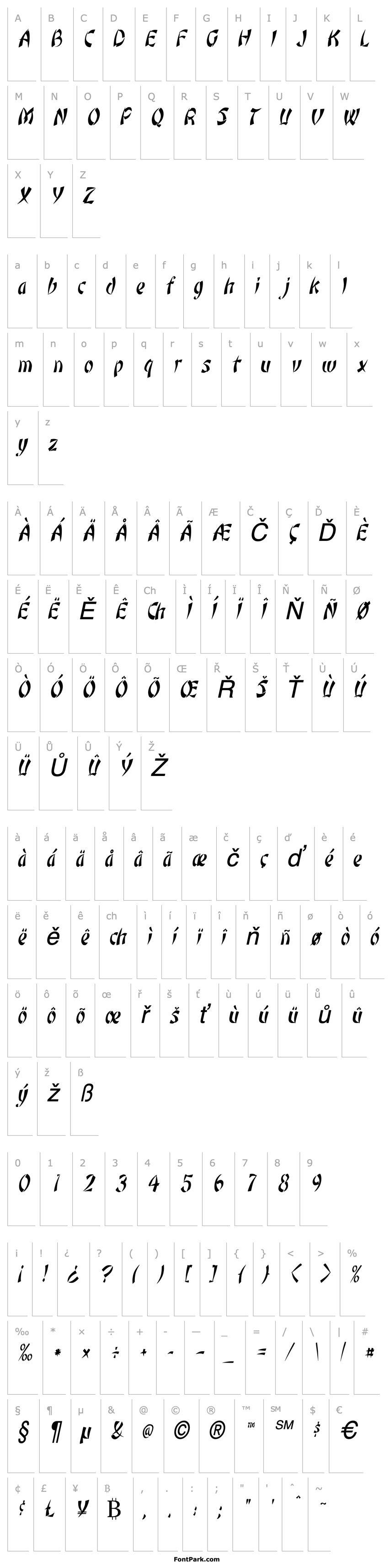 Overview Orient1-Condensed Italic