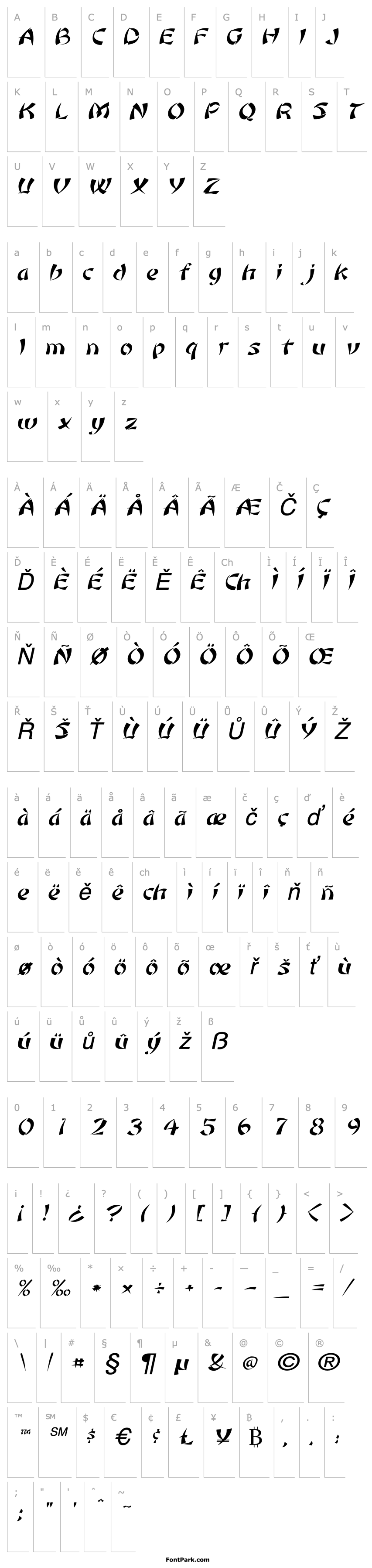 Overview Orient1-Extended Italic