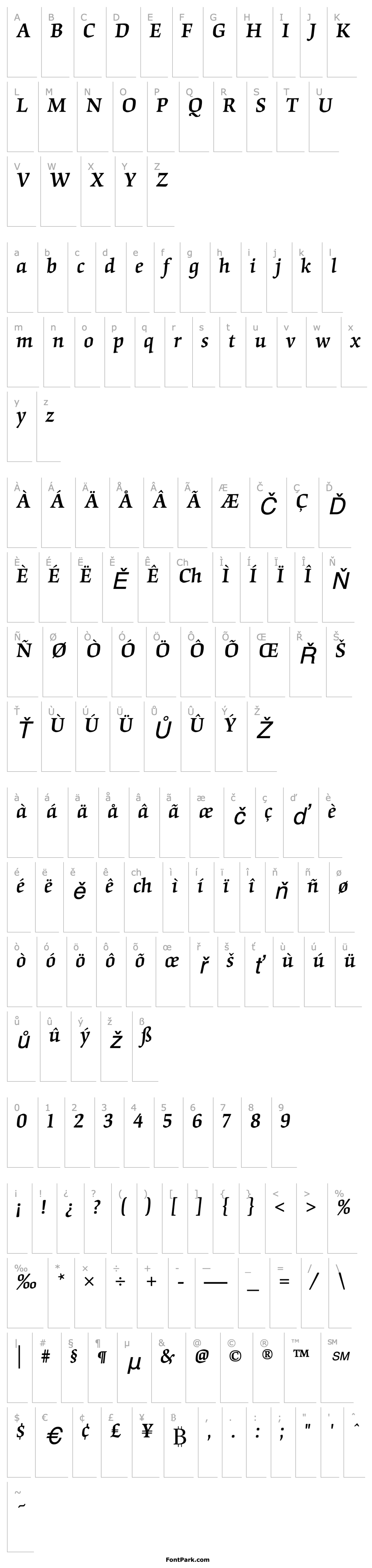 Overview Origami-Medium Italic