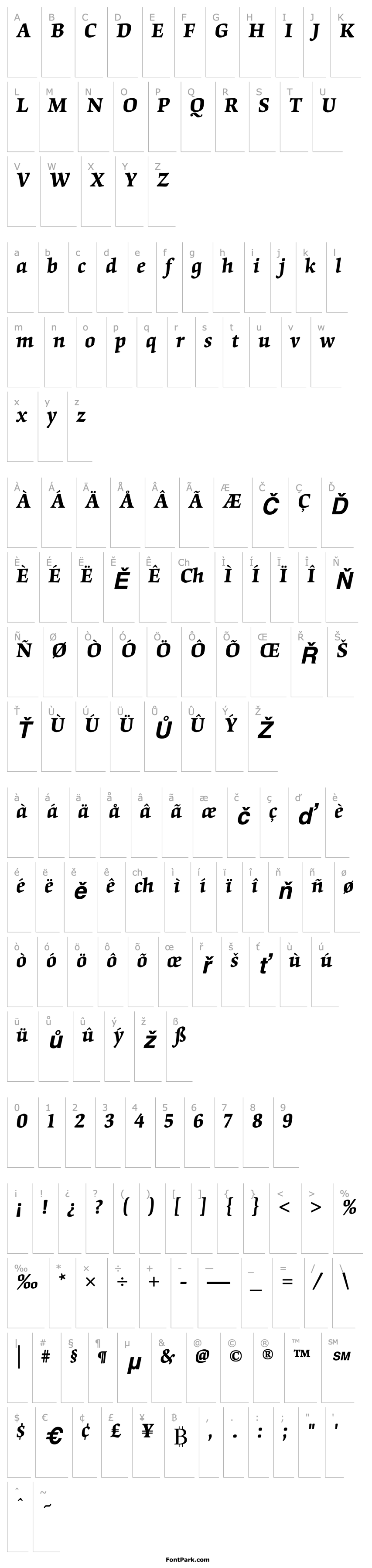 Overview Origami-SemiBold Italic