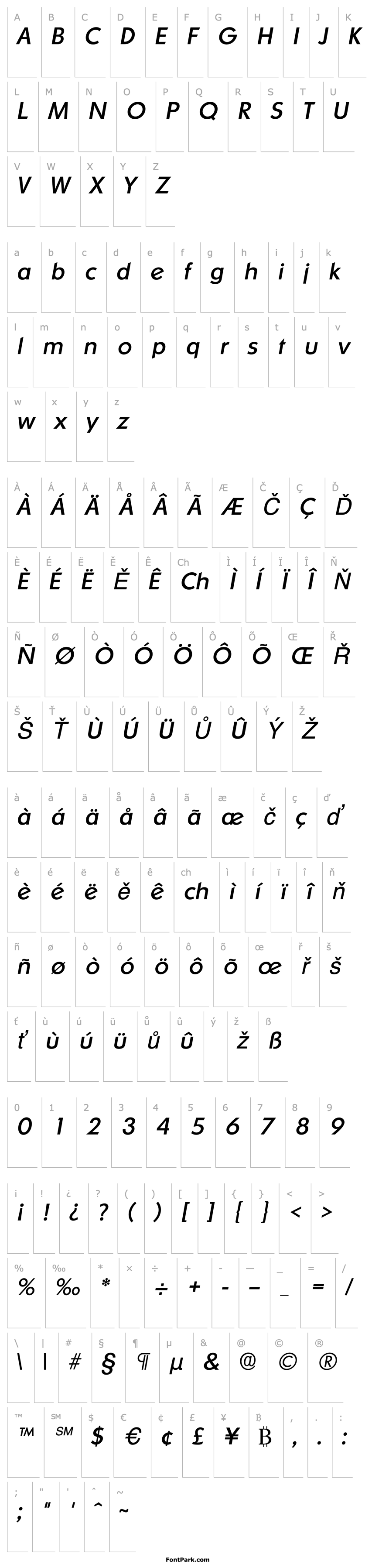 Overview Ornitons Italic