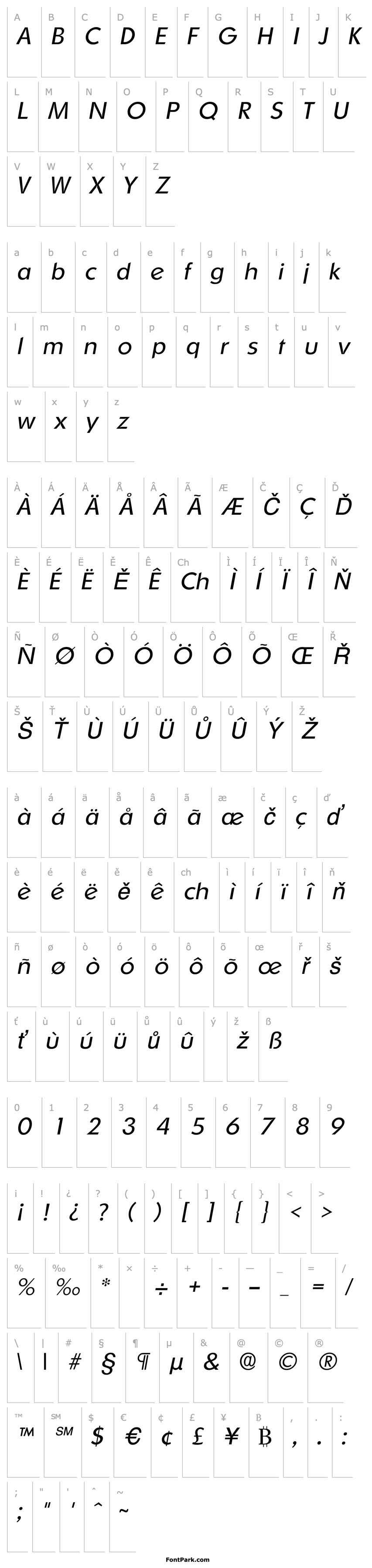 Overview OrnitonsLH Italic