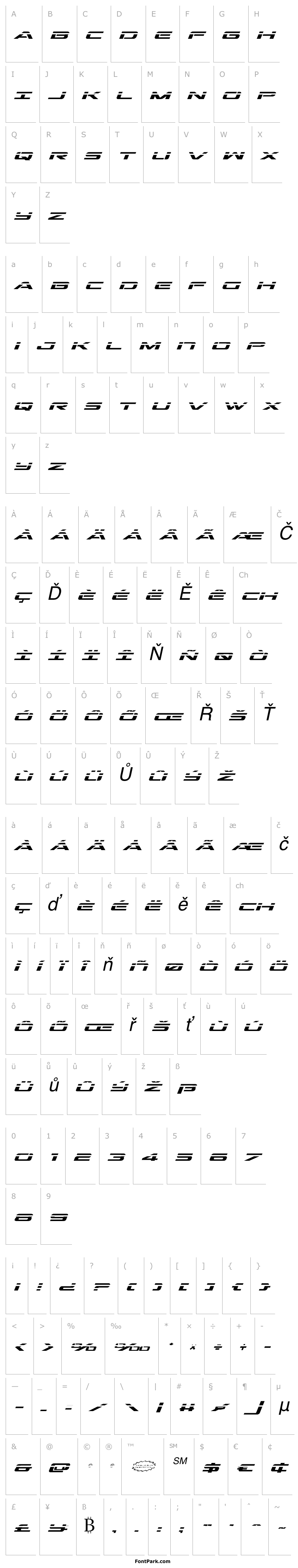 Přehled Outrider Laser Italic Italic