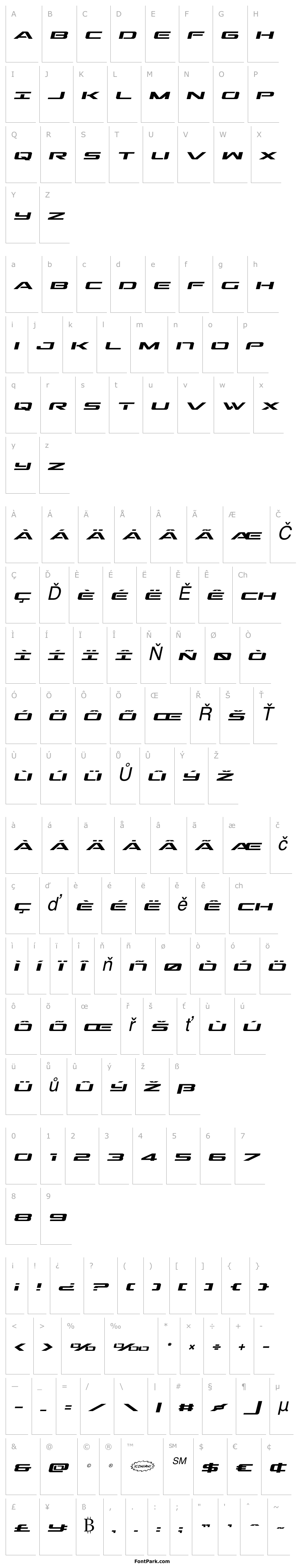 Přehled Outrider Semi-Italic Semi-Italic