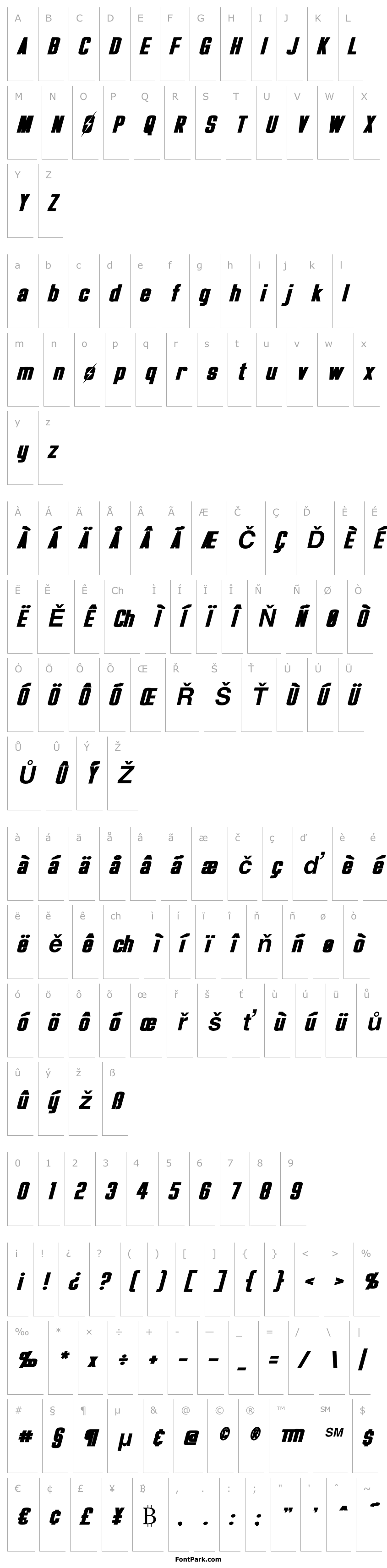 Přehled Overseer Bold Italic