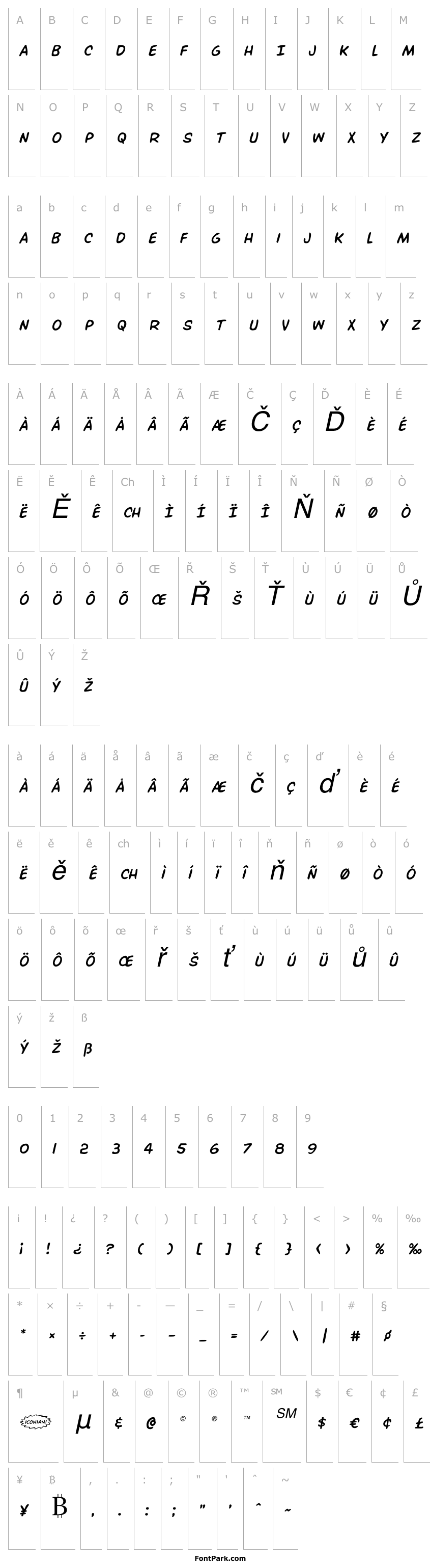 Přehled Overstreet Bible Semi-Italic