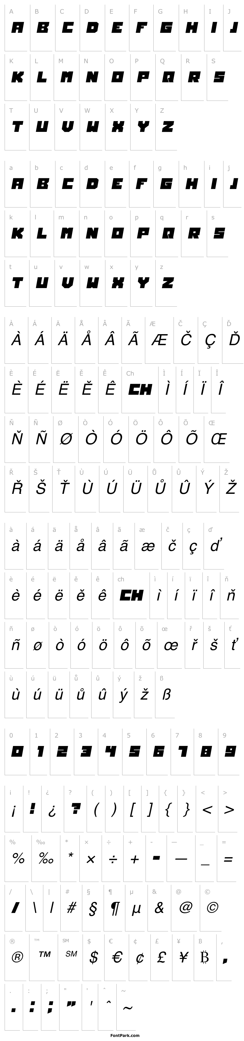 Přehled Owners Italic