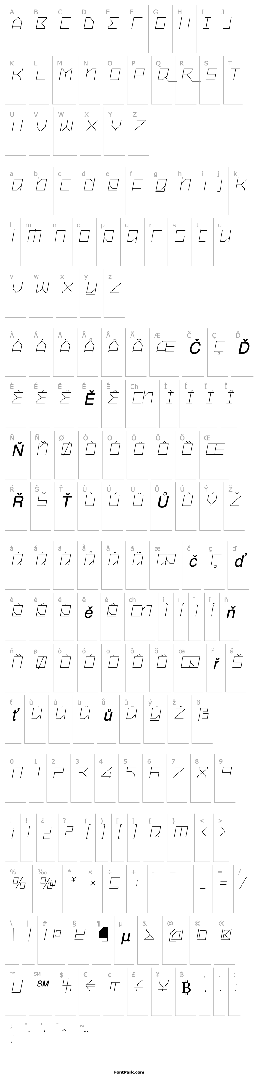 Overview Oxygen Light Italic