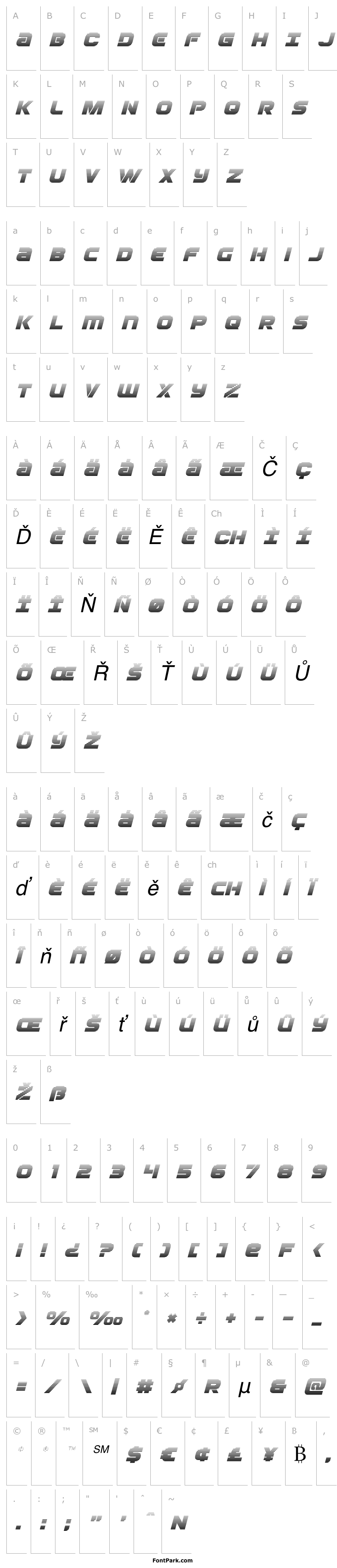 Overview Ozda Gradient Italic