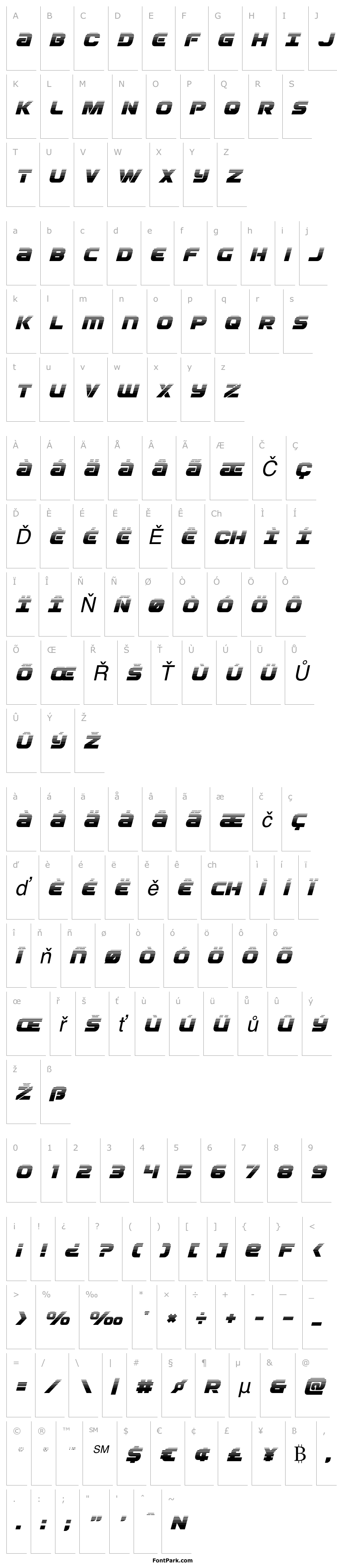 Přehled Ozda Halftone Italic