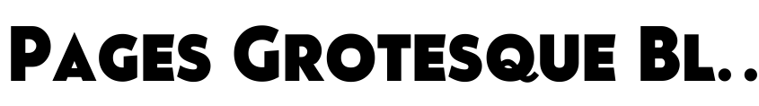 Font Pages Grotesque Black Demo by Mehmet Abacı