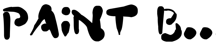 Font Paint Blobs by Unknown