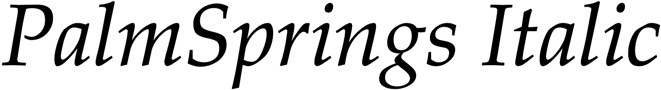 Preview PalmSprings Italic