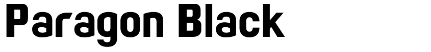 Font Paragon Black by Tino Mendes