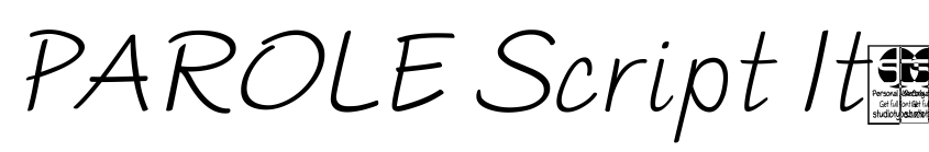 Preview PAROLE Script Italic Demo