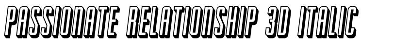 Preview Passionate Relationship 3D Italic