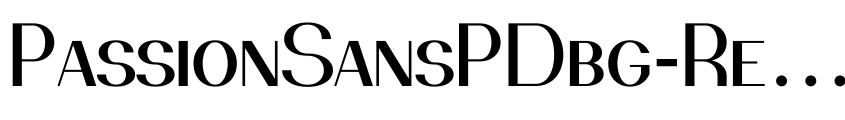 Preview PassionSansPDbg-RegularSmallCaps