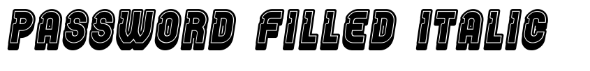 Preview Password Filled Italic