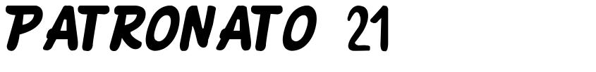 Font PATRONATO 21 by MARCELO OMEGNA 