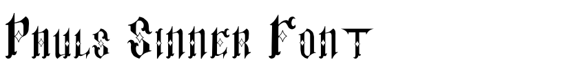 Font Pauls Sinner Font by Unknown