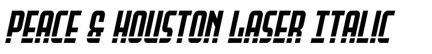 Preview Peace & Houston Laser Italic
