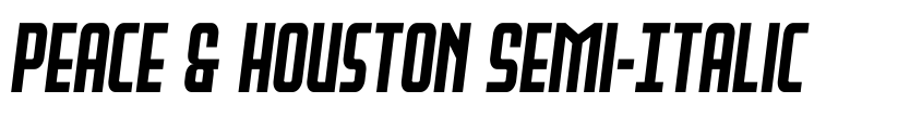 Preview Peace & Houston Semi-Italic