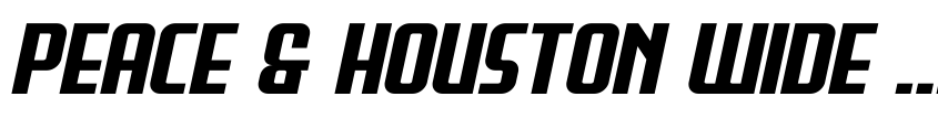 Preview Peace & Houston Wide Italic