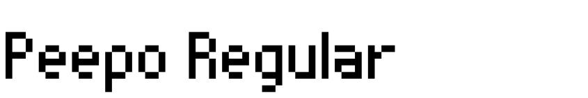 Font Peepo Regular by André Felipe