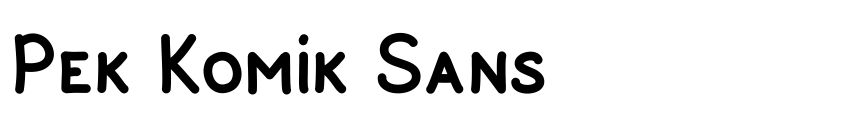 Preview Pek Komik Sans