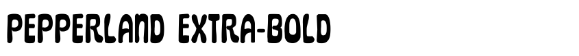 Preview Pepperland Extra-Bold