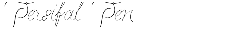 Font Persifal Pen by Type Sailor - David Espinosa
