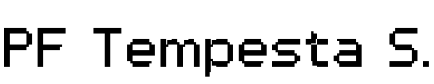 Font PF Tempesta Seven by Unknown