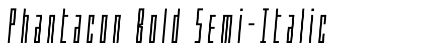 Preview Phantacon Bold Semi-Italic