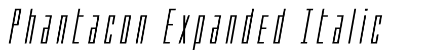 Preview Phantacon Expanded Italic