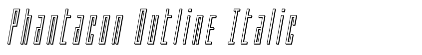 Preview Phantacon Outline Italic