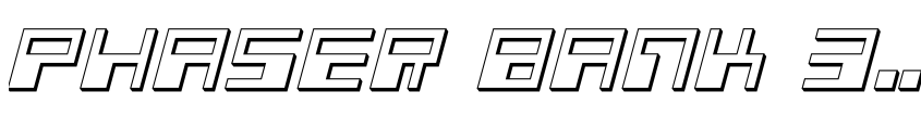 Preview Phaser Bank 3D Italic