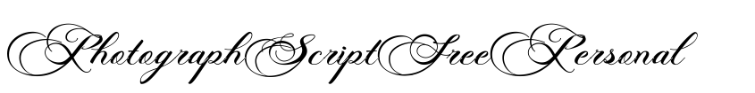 Font PhotographScriptFreePersonal by Unknown