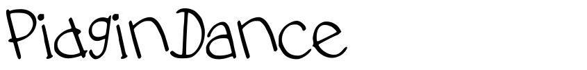 Font PidginDance by Unknown