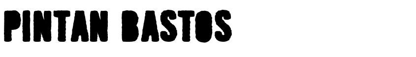 Font Pintan Bastos by Woodcutter Manero