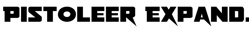 Font Pistoleer Expanded by Daniel Zadorozny