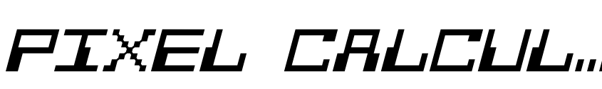 Preview Pixel Calculon Italic