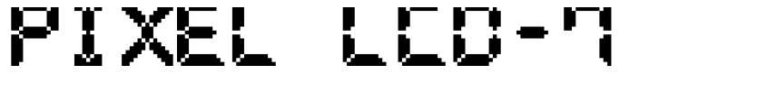 Font Pixel LCD-7 by Sizenko Alexander