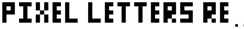 Preview Pixel Letters Regular