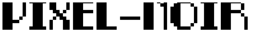 Font Pixel-Noir Caps by Unknown
