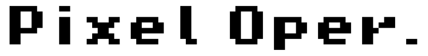 Preview Pixel Operator 8 Bold