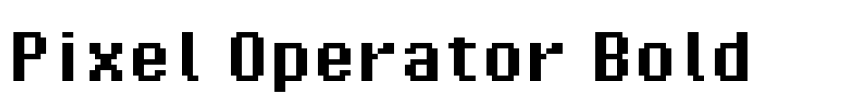 Preview Pixel Operator Bold
